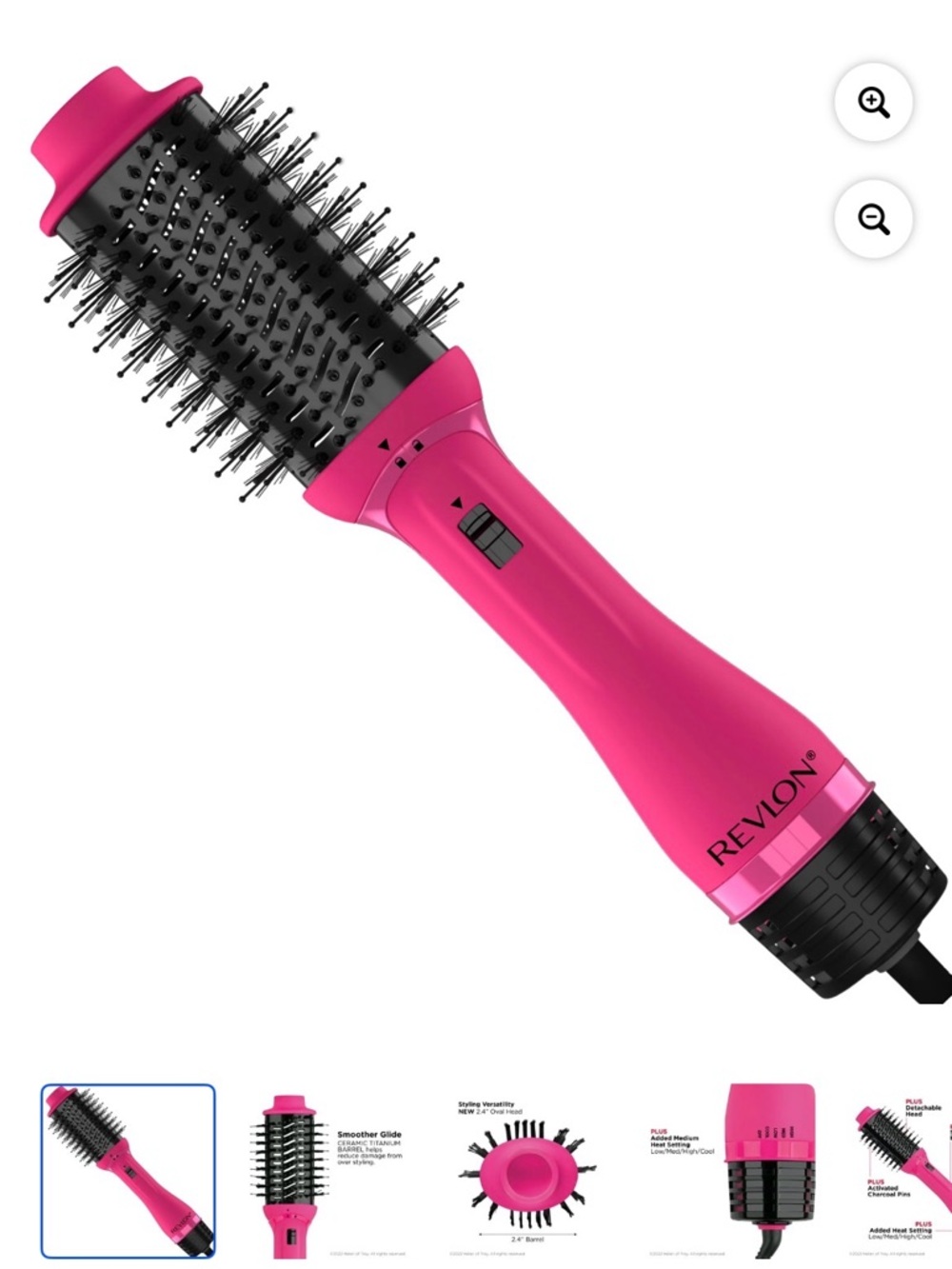 Revlon Hot Air Volumizing Brush in Bright Pink
